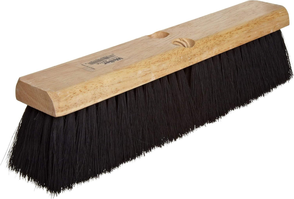 Weiler 42006 16" Block Size, Black Tampico Fill, Medium Sweep Floor Brush
