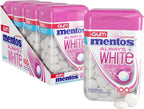 Mentos Always White Bubble Fresh Sugar Free Gum with Xylitol Sweetener, 100 Count Bottle, 4 Bottles
