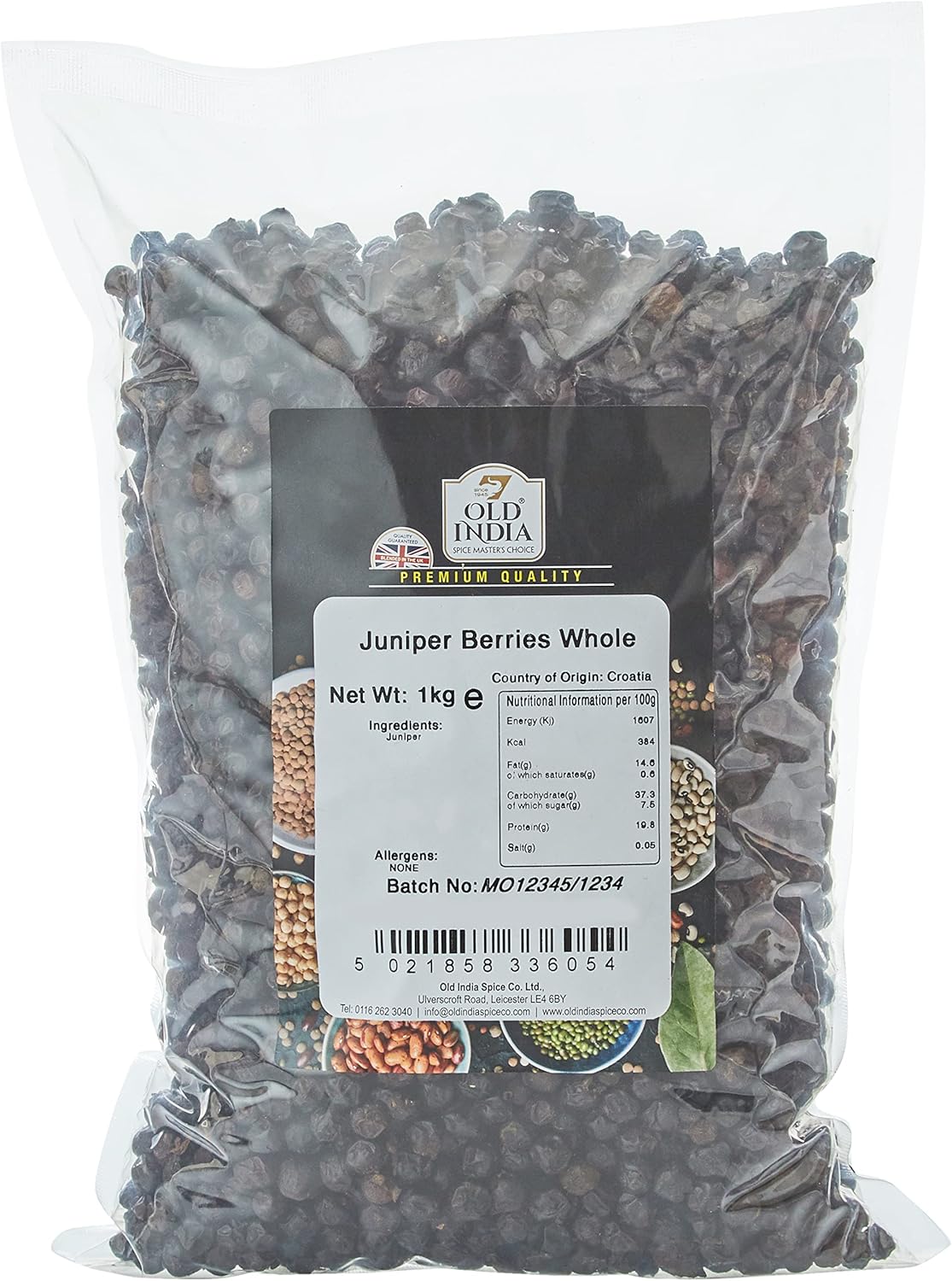 Old India Juniper Berries Whole 1 Kg