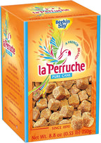 La Perruche Pure Cane Brown Sugar Cubes (250g/8.8oz box) | Ideal Sugar Cubes for Coffee | Pack of 1