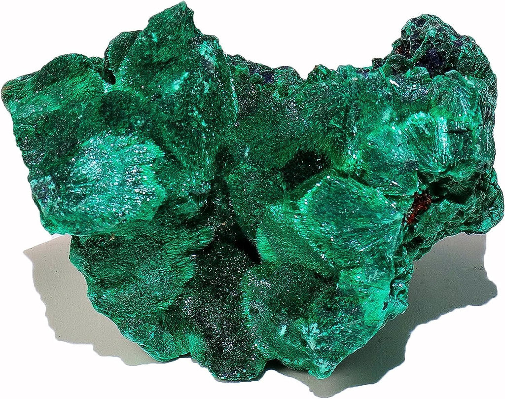 Apengshi Natural Malachite Crystal Stone 0.05-0.11lb Raw Malachite Stone Irregular Rough Malachite Mineral Specimen Original Shape Healing Crystal Gem Worry Relief Stress with Gift Box
