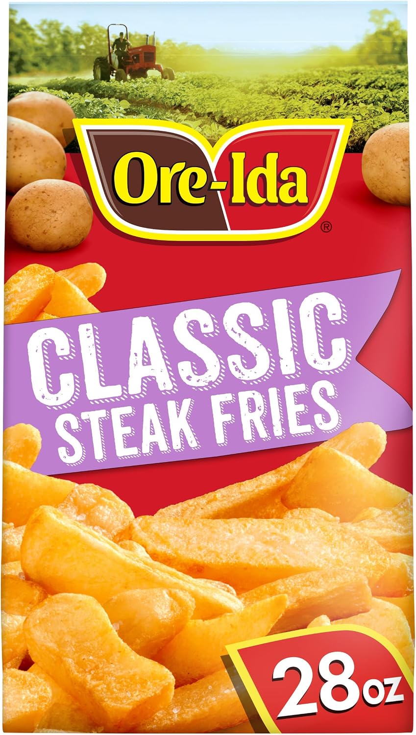 Ore-Ida Classic Thick Cut Steak French Fries French Fried Potatoes, 28 oz Bag