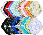Random Prints Small Size Cloth Menstrual Pads Reusable Sanitary Pads (S-5 PCS-Random Prints)