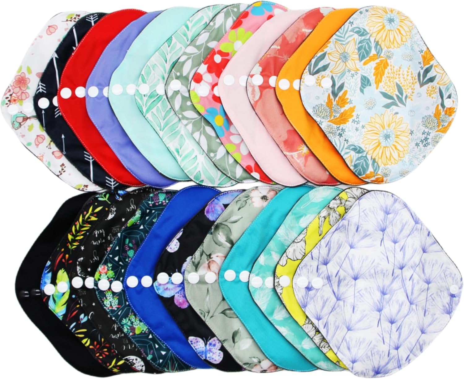 Random Prints Small Size Cloth Menstrual Pads Reusable Sanitary Pads (S-5 PCS-Random Prints)