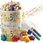 BONNIE AND POP - Birthday Gift Basket | Birthday Cookies, Sweets, Candy, Cake Flavors | Tin Spins, Plays Music Happy Birthday | Bonnie and Pop