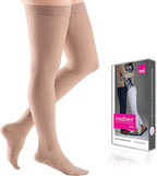 mediven Plus for Men & Women, 20-30 mmHg - Closed toe, Thigh High with Silicone Top Band, Compression Stockings