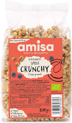 Amisa Organic Spelt Crunchy 375 g (Pack of 4)
