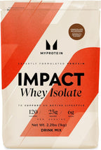 Myprotein Impact Whey Protein Isolate, 2.2 Lbs (31 Servings) Chocolate Milkshake, 25g Protein, 3.5g Glutamine & 6g BCAA Per Serving, Shake for Muscle Strength & Recovery