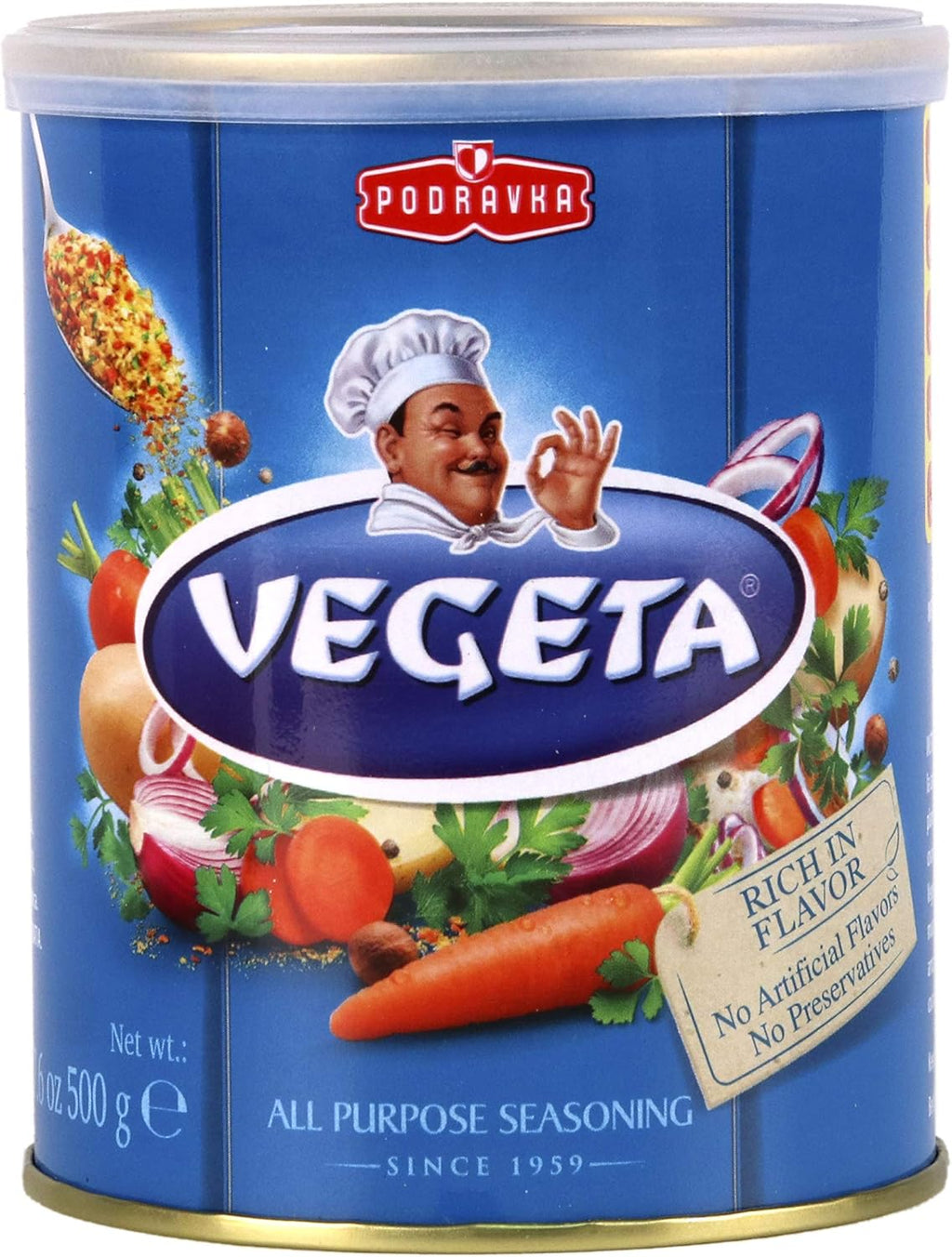 Vegeta Gourmet Seasoning Tin, 17.5 oz.