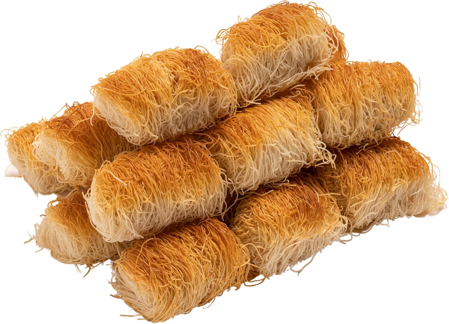 Eastanbul Kataifi Rolls Kataifi Shredded Fillo Dough (Syrup not included) Twisted Kadayif Pastry Dough, From Staple Syrup Sweetened Dessert, Ingredient for Dubai Chocolate, Shredded Wheat Cereal, 300g