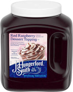 J. Hungerford Smith Red Raspberry Dessert Topping, 122 oz Wide Mouth Jug, 3 Pack