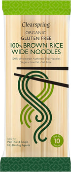 CLEARSPRING Organic Wide Brown Rice Noodles, 200 GR