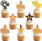 24Pcs Hamilton Cupcake Toppers - Glitter Hamilton Party Decorations for Birthday Party Cake Décor