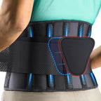 FEATOL Breathable Back Brace with Lumbar Pad for Women & Men, Support Belt for Lower Back Pain Relief for Herniated Disc, Sciatica, Scoliosis S/M (Waist Size:24.4''-29.8'')