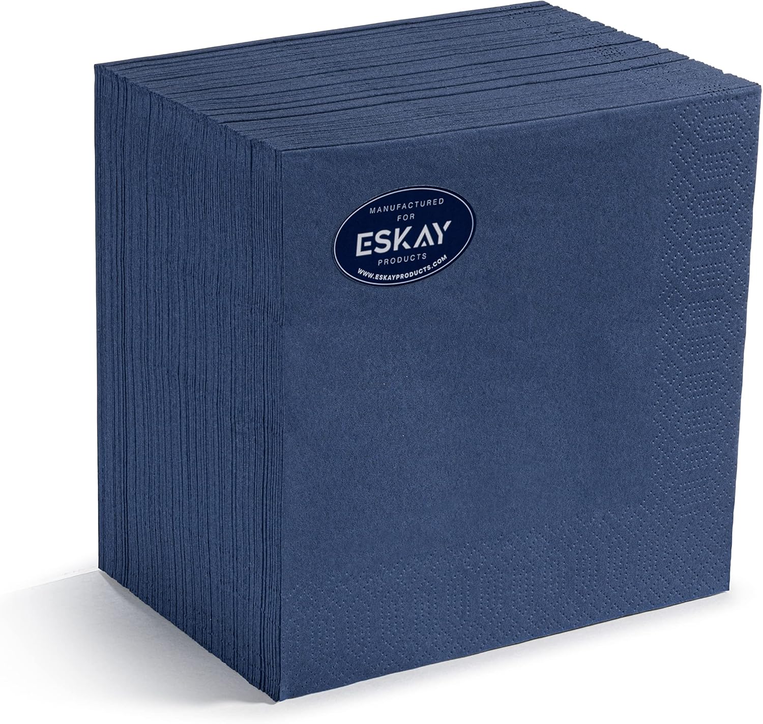 Dark Blue 3-Ply Disposable Lunch Napkins, 125 Count – Paper Cocktail & Party Napkins for Weddings, Birthdays, Bars & Events, EU Made