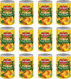 Del Monte Yellow Cling Sliced Canned Peaches in 100% Juice, 15 oz Can (Pack of 12 Cans)