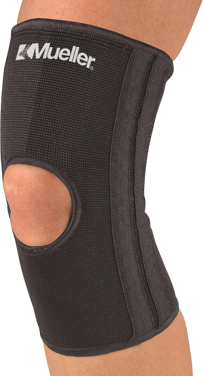 Mueller Knee Sleeve Open Patella, Black, X-Large