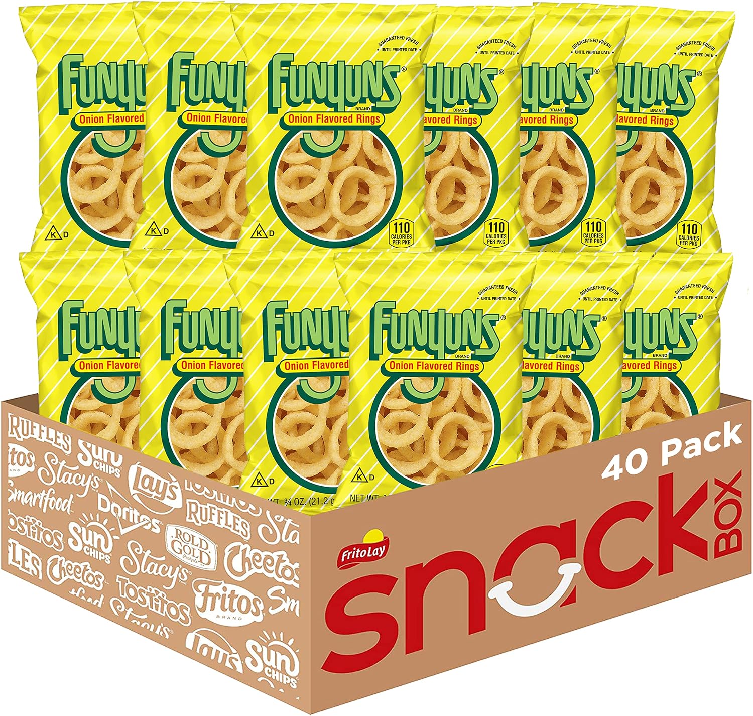 Funyuns Onion Flavored Rings, Original, 0.75 Ounce (Pack of 40)