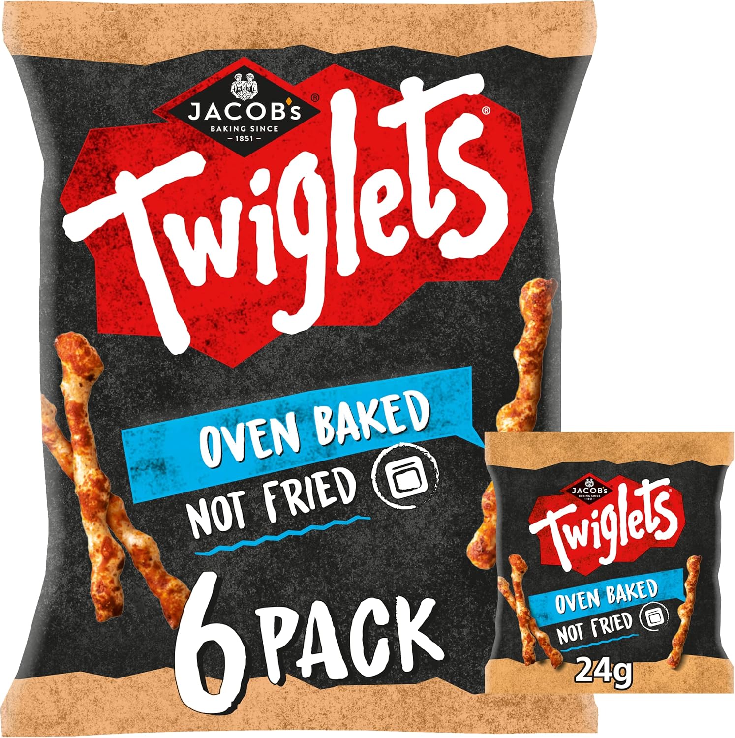 Jacob's Twiglets Original Multipack - 6 Packs of 24 g