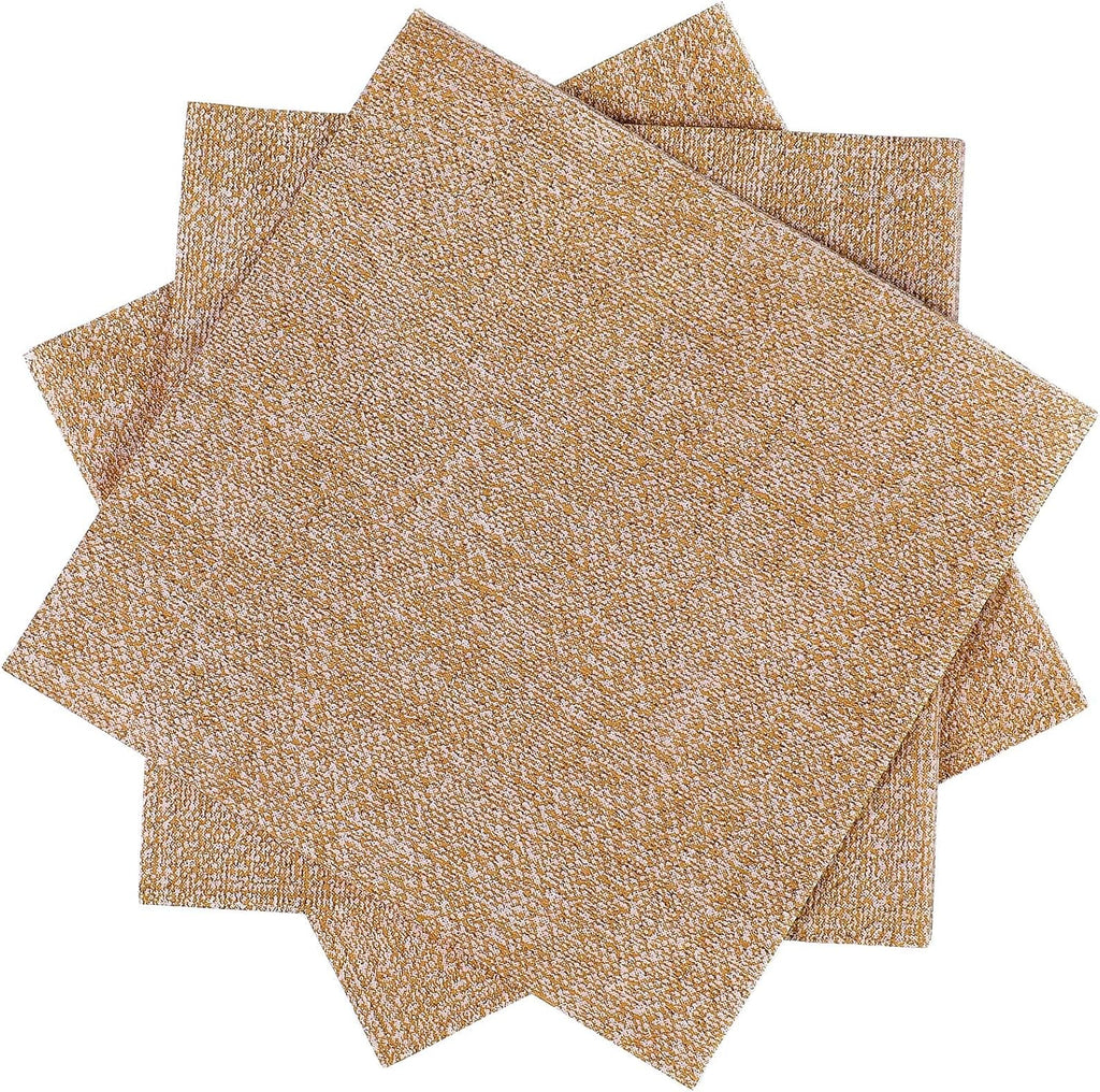 Spiareal 200 Pcs Burlap Paper Napkins 10 x 10 Inches Rustic Brown Disposable Dinner Decorative Cocktail Napkins for Party Wedding Birthday