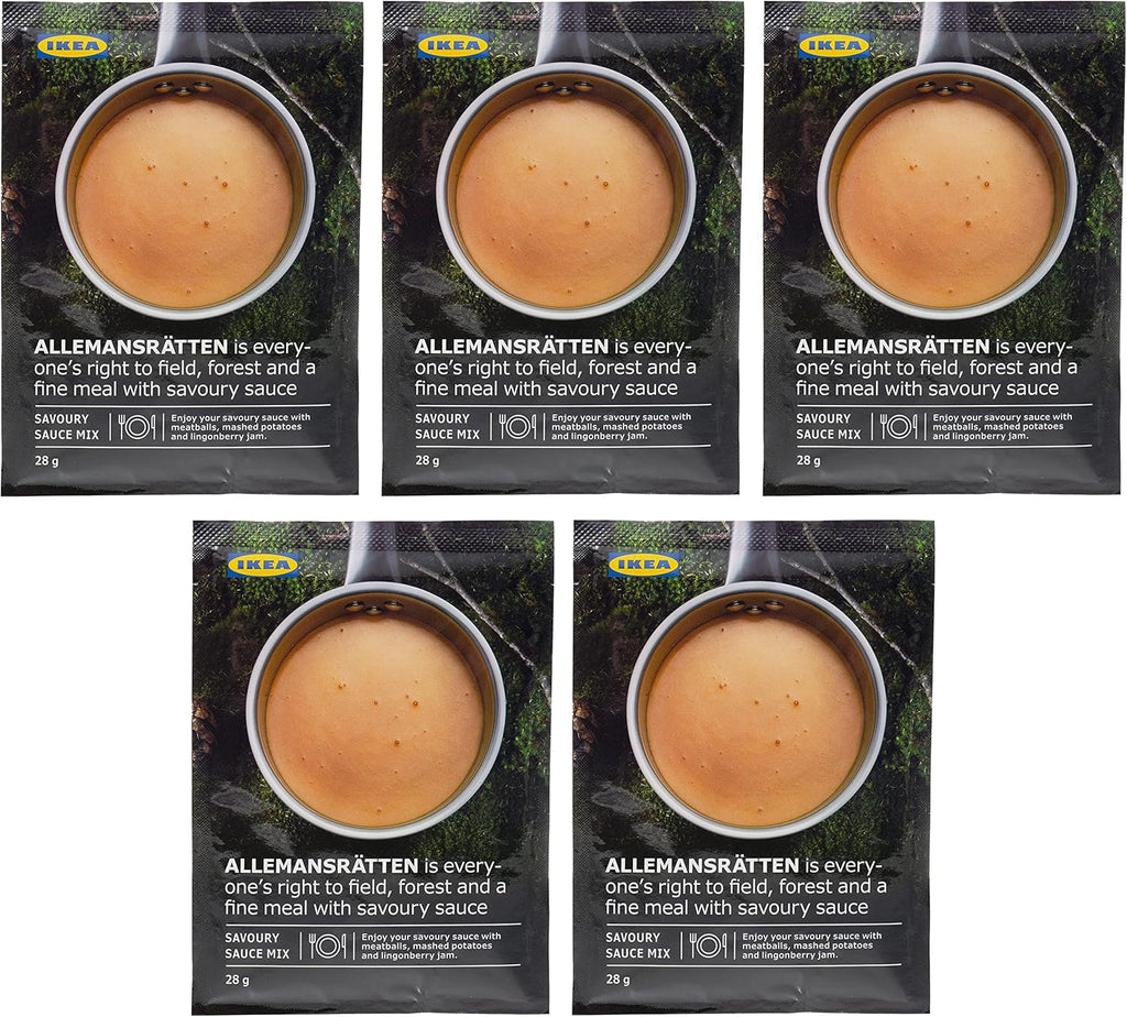 Ikea ALLEMANSRATTEN Cream Sauce Mix Packets for Meatballs 28g - Set of 5