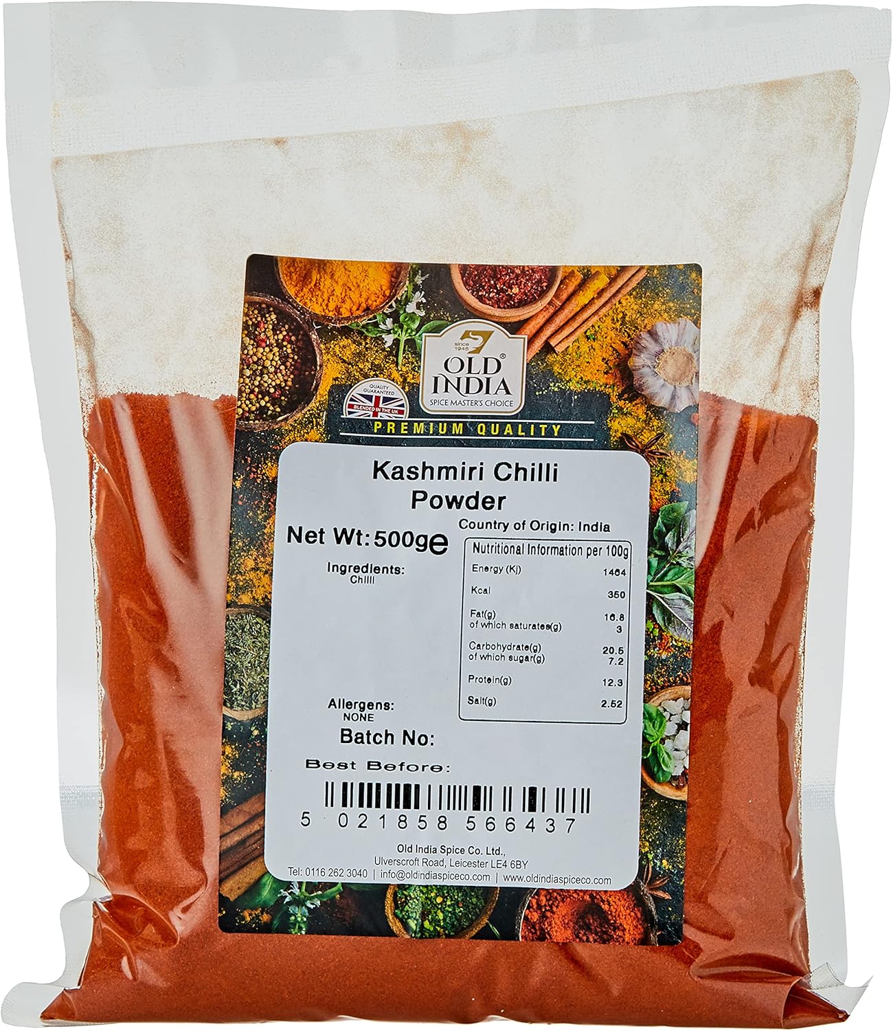 Old India Kashmiri Chilli Powder 500 g