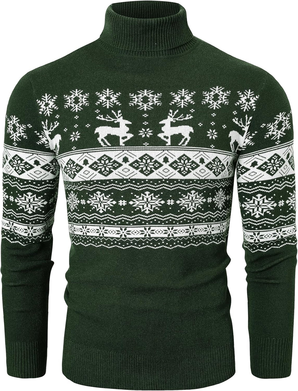 Amussiar Men's Turtleneck Sweater Slim Fit Cotton Knitted Pullover Sweater Casual Lightweight Long Sleeve Top