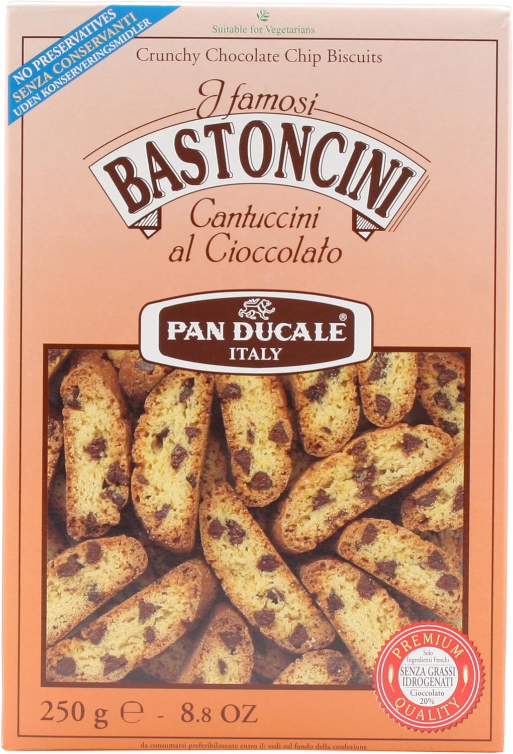 Pan Ducale Chocolate Biscotti, 8.8-Ounce (Pack of 3)