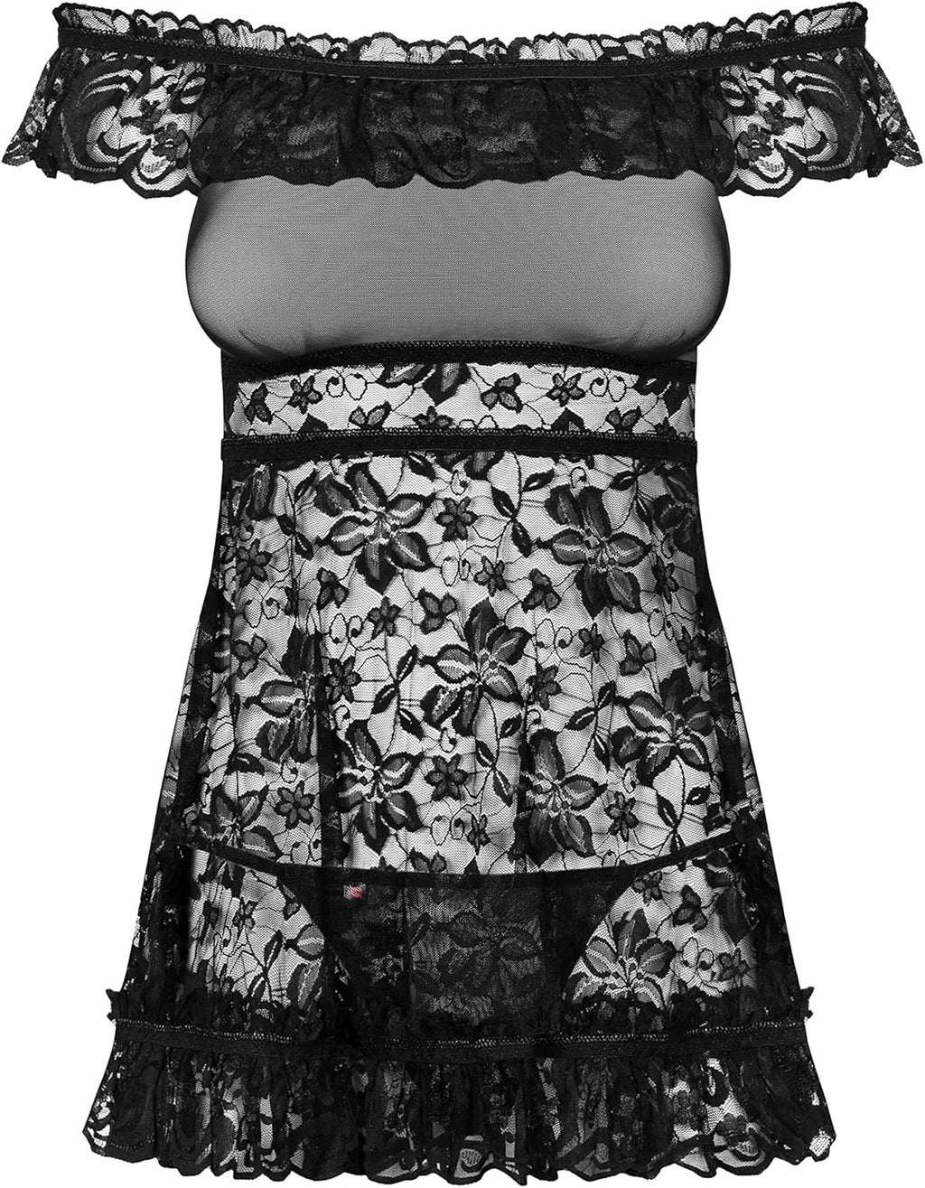 Obsessive Women's Flores Chemise & Thong Sleepwear