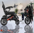 EAONE D9X Plus Electric Wheelchairs, Foldable Lightweight, 20AH Battery, All Terrain, Dual 500W Motors, Heavy-Duty, Portable Electric Wheelchair (21.5'' seat Width)