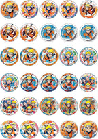 30 x Edible Cupcake Toppers – Anime Ninja Inspired Collection of Edible Cake Decorations | Uncut Edible on Wafer Sheet
