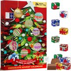 Madelaine 2025 Christmas Advent Calendar – Chocolate & Candy Christmas Countdown for Kids, Women, Men, Teen Girls & Boys – Holiday Treats Advent Calendars - Christmas Tree - 8 Oz