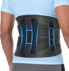 Fit Geno Back Brace for Lower Back Pain Men & Women: Adjustable Lumbar Support Brace for Pain Relief - Breathable Waist Belt for Comfort - XS/S