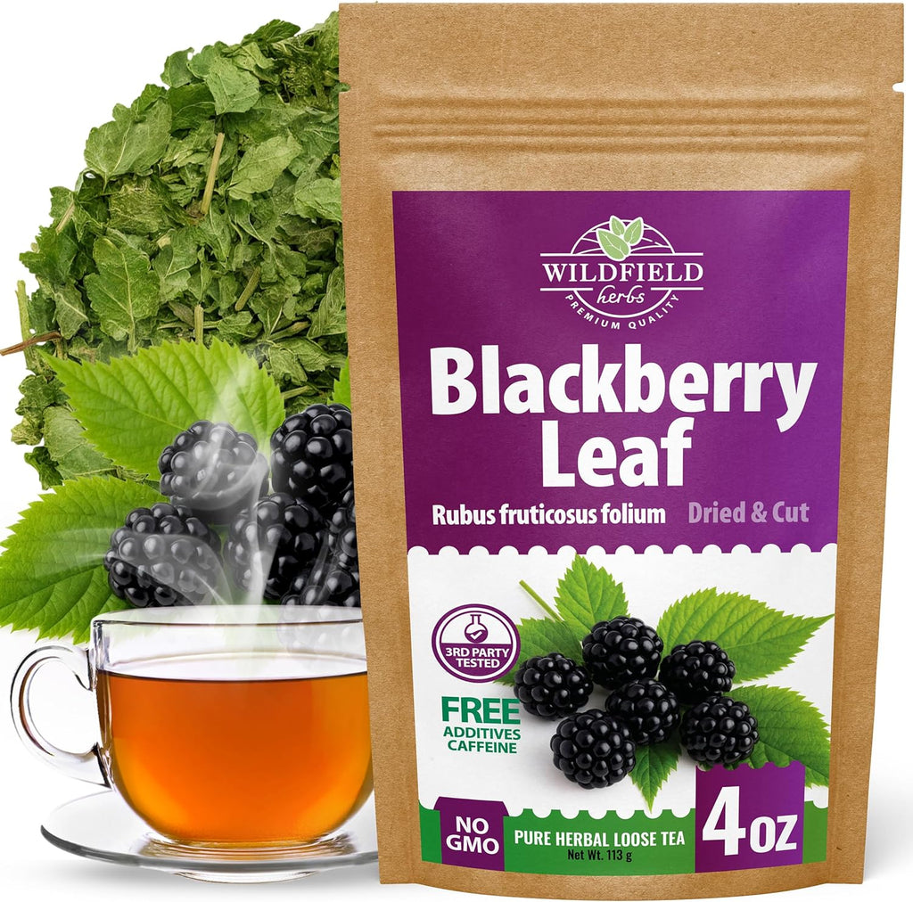 4 oz. Blackberry Leaf Herbal Tea (Rubus fruticosus) – 113g Dried Blackberry Leaf Tea Hojas de Zarzamora