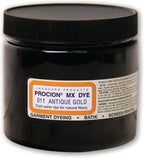Jacquard Procion Tie Dye Powder Antique Gold 8oz Jar - for Permanent & Washfast Use as Ice Powder, Cold Water Fabric Clothing