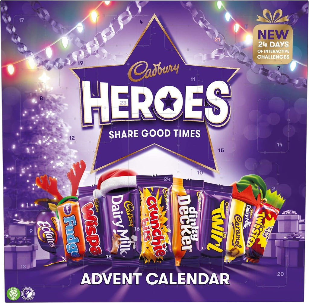 Cadbury Heroes Advent Calendar Chocolate 230g (Pack of 1)