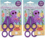 Ashton and Wright - Children's Double Hole Training Scissors - Purple - Right Handed - Pack of 2
