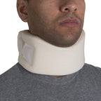 OTC Cervical Collar, Soft Contour Foam, Neck Support Brace, White Average 3" Depth, Medium