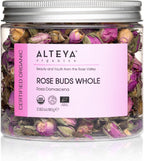 Alteya Organics Rose Bud Tea USDA Certified Organic Herbal Tea 2.82 Oz/80 gr Rosa Damascena