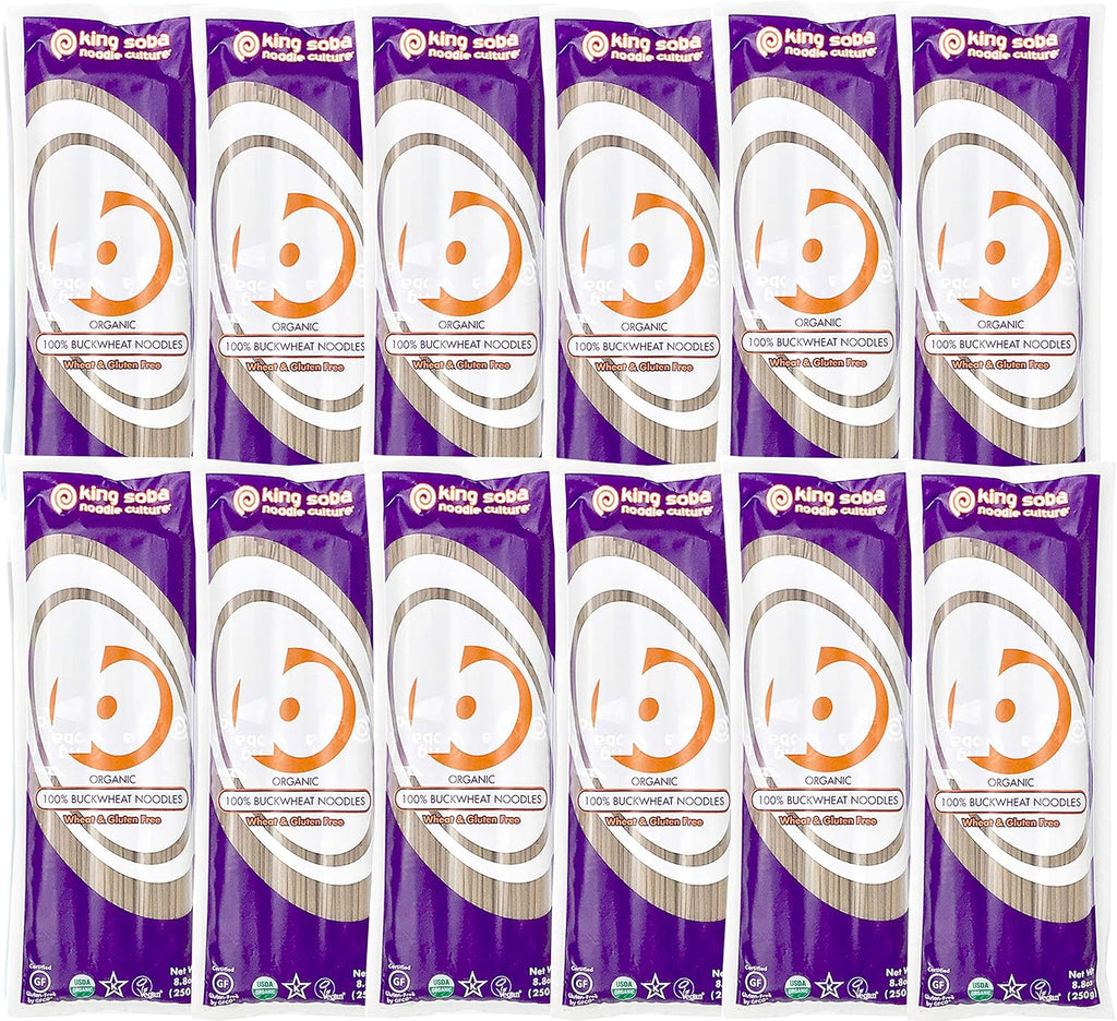 100% Buckwheat Pasta Noodles 12-PACK- Organic & Gluten-Free- 105.6oz, 3 servings per package