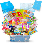 Sakura Box Japanese Candy & Snacks Dagashi Set & Pamphlet 50 Pieces Japanese Food Gift Box