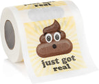 Maad Funny Novelty Toilet Paper - 200 Sheets of 2-Ply Paper with Hilarious Messages, Yellow, Home Use