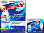 DampRid Drop Starter Kit with 1 Fresh Scent Moisture Absorbing Tab Odor Eliminator for Fresher, Cleaner Air, 15 Ounces. + 1 Free Fragrance Free Refill Pack(2 Tabs). Ilios Packaging.