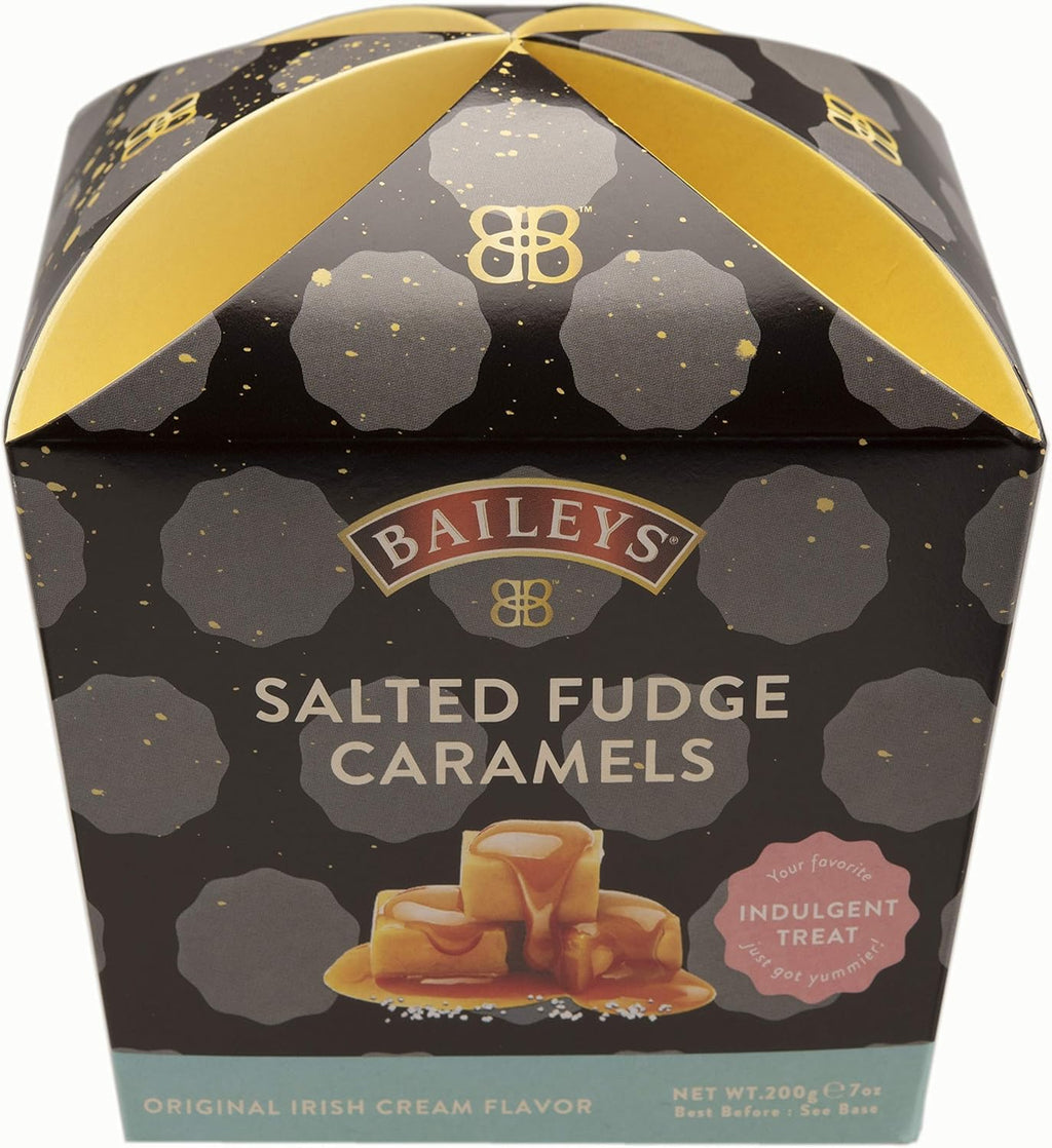 Gardiners of Scotland Handmade Fudge, Baileys Salted Caramel Fudge 7 Ounce Folded Carton