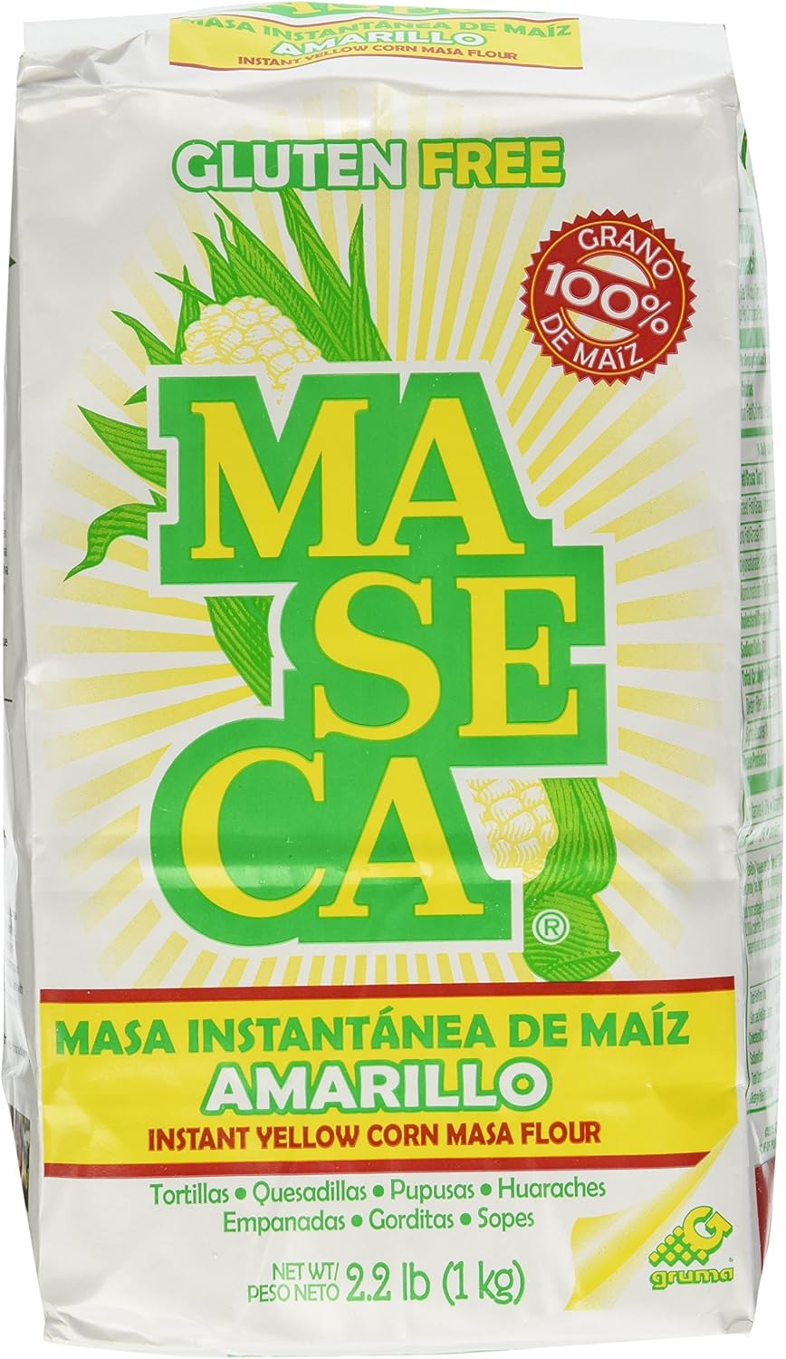 Maseca Instant Yellow Corn Masa Flour 2.2lb | Masa Instantanea de Maiz Amarillo 1kg