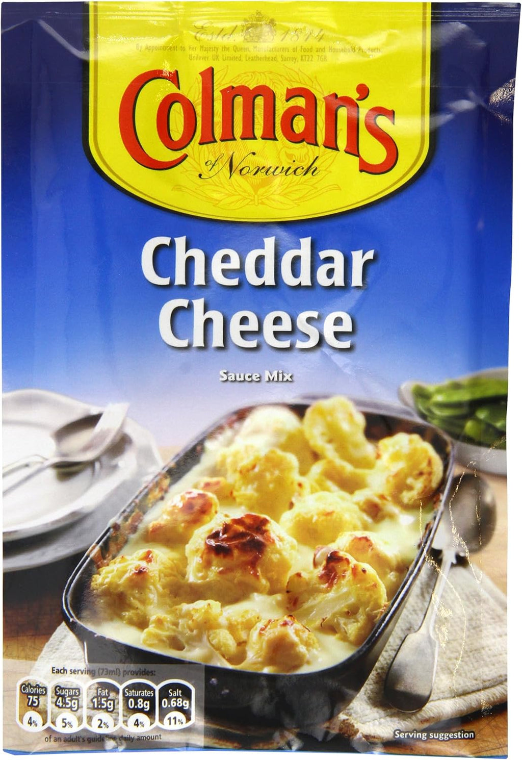 Colmans Cheddar Cheese Sauce Mix 40 g (Pack of 12)