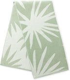 Laguna Beach Textile Co. Tropical Cabana Beach Towel - Oversized, Plush 630 GSM Cotton - Agave Green