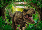 8.3 x 11.7 Inch Edible Square Cake Toppers – Dinosaur Adventure Themed Birthday Party Collection of Edible Cake Decorations