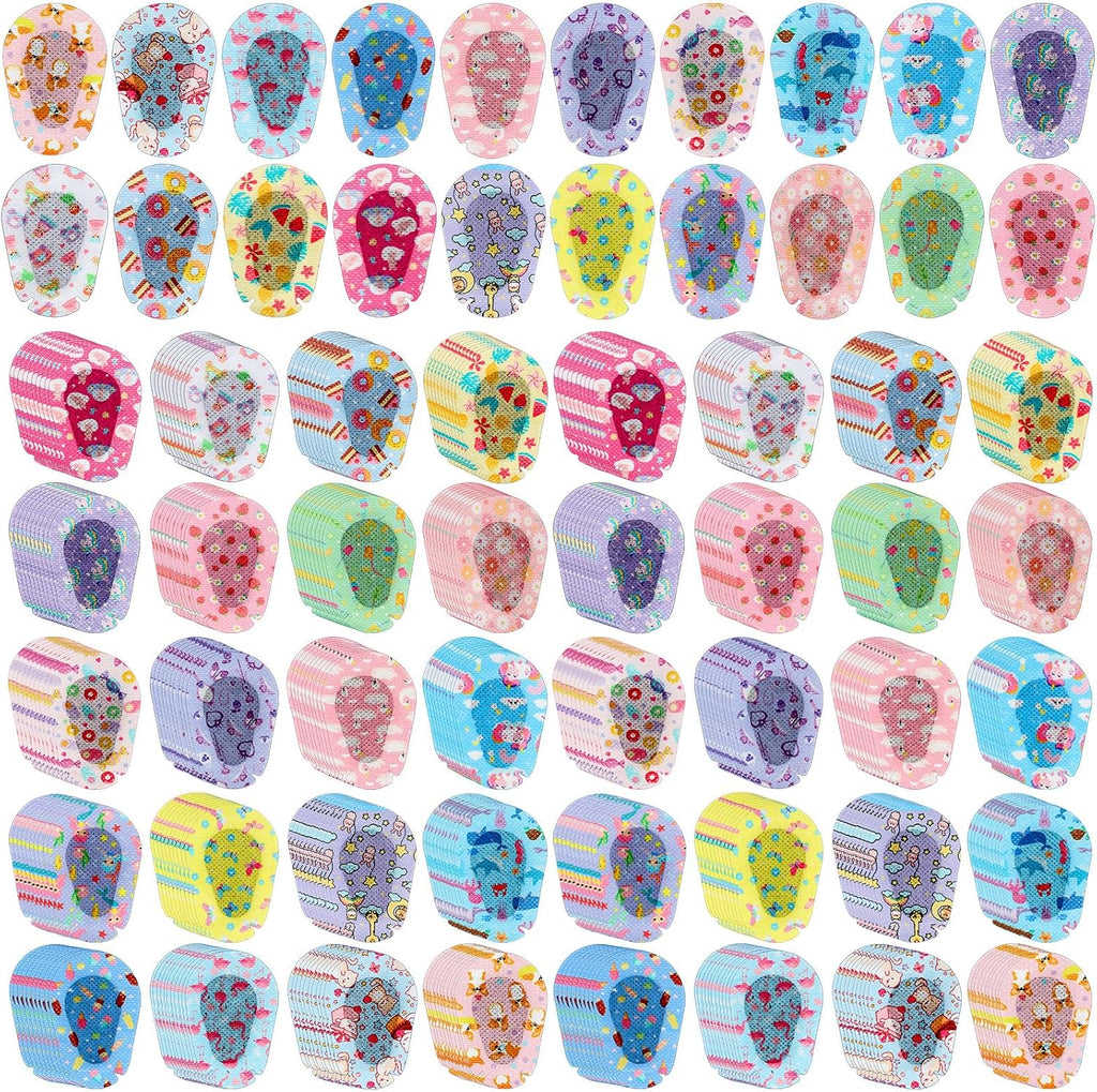 300 Pcs Adhesive Eye Patches for Kids Girls Cute Toddler Eye Patch Bulk Colorful Breathable Lazy Patch Cartoon Adhesive Bandages for Children Baby Light Blocking, 20 Styles, 3 x 2 Inches
