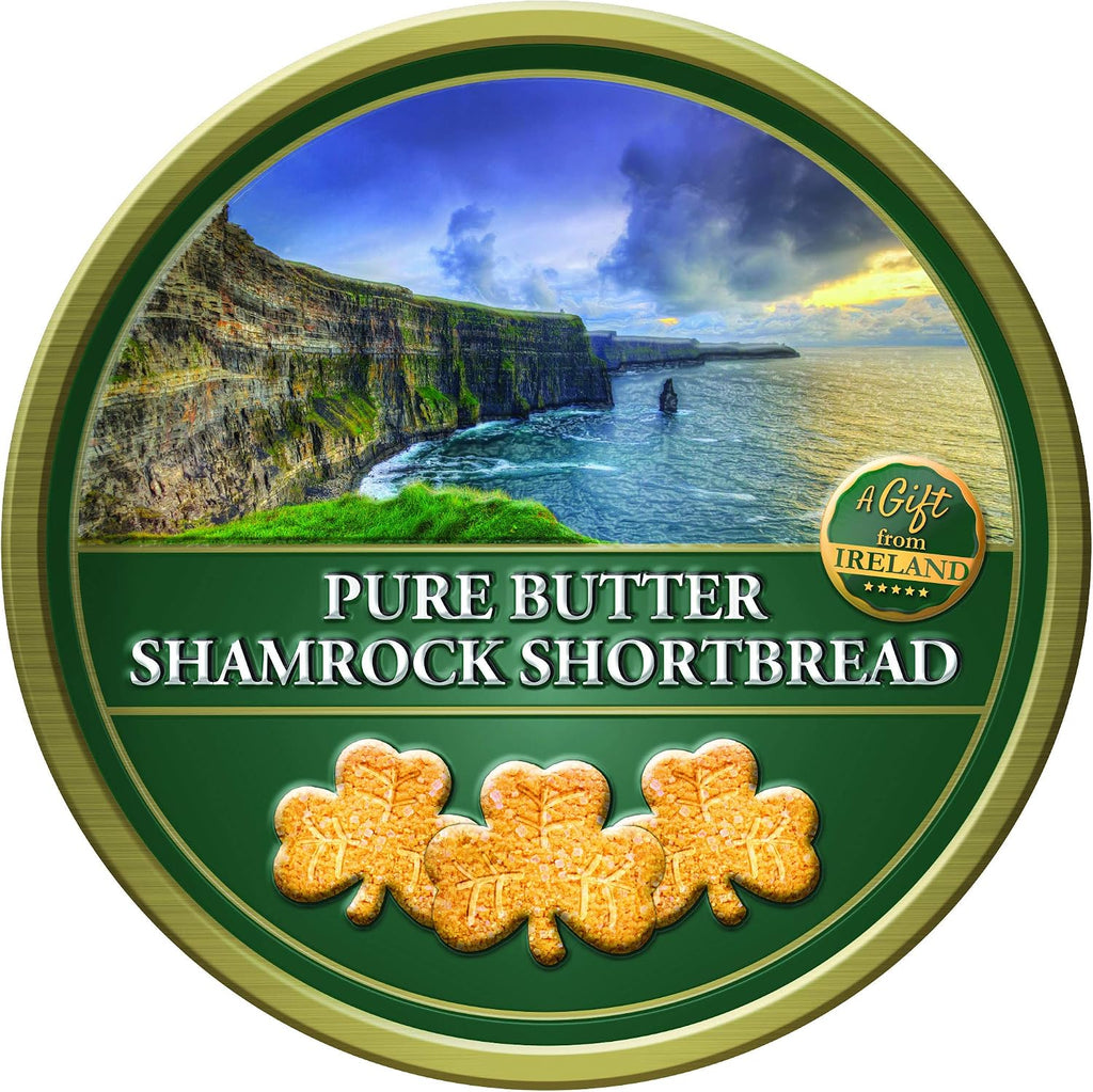 A Gift From Ireland Pure Butter Shamrock Shaped Shortbread, 180G